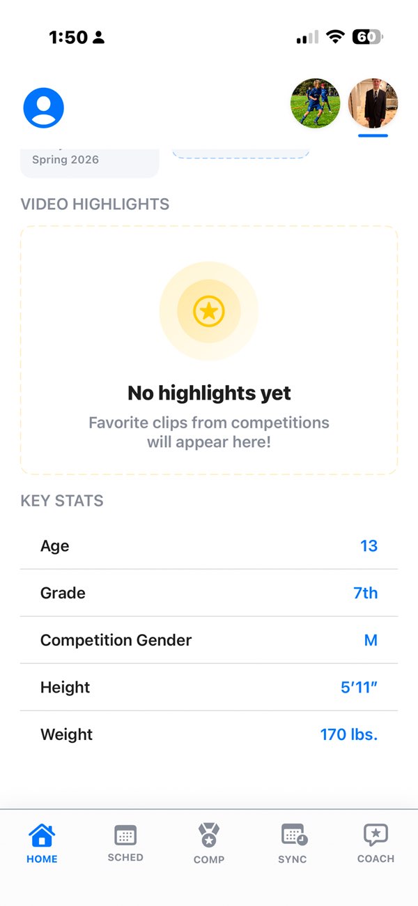 Bleachers app showing schedules and stats shared with family, coaches, and recruiters